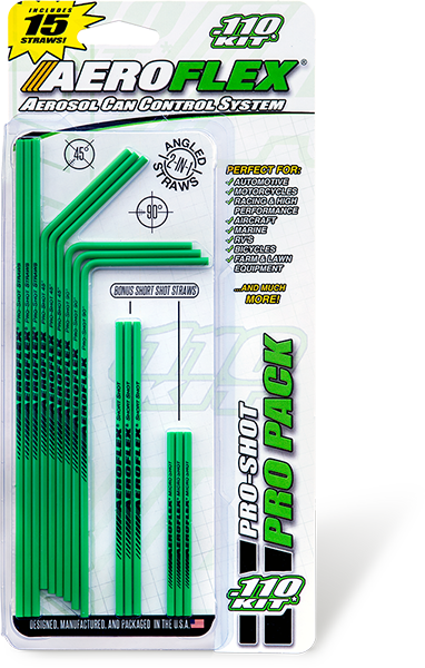 Aeroflex .110 ProPack Kit For large diameter aerosol straws