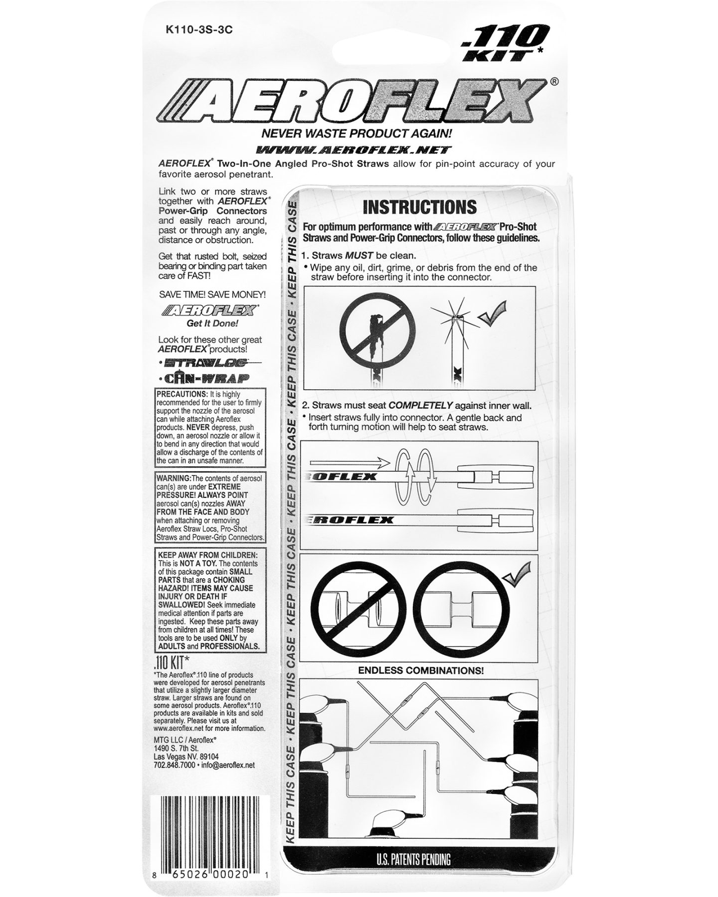 Aeroflex® .085 All Straw Pro Pack - Aeroflex