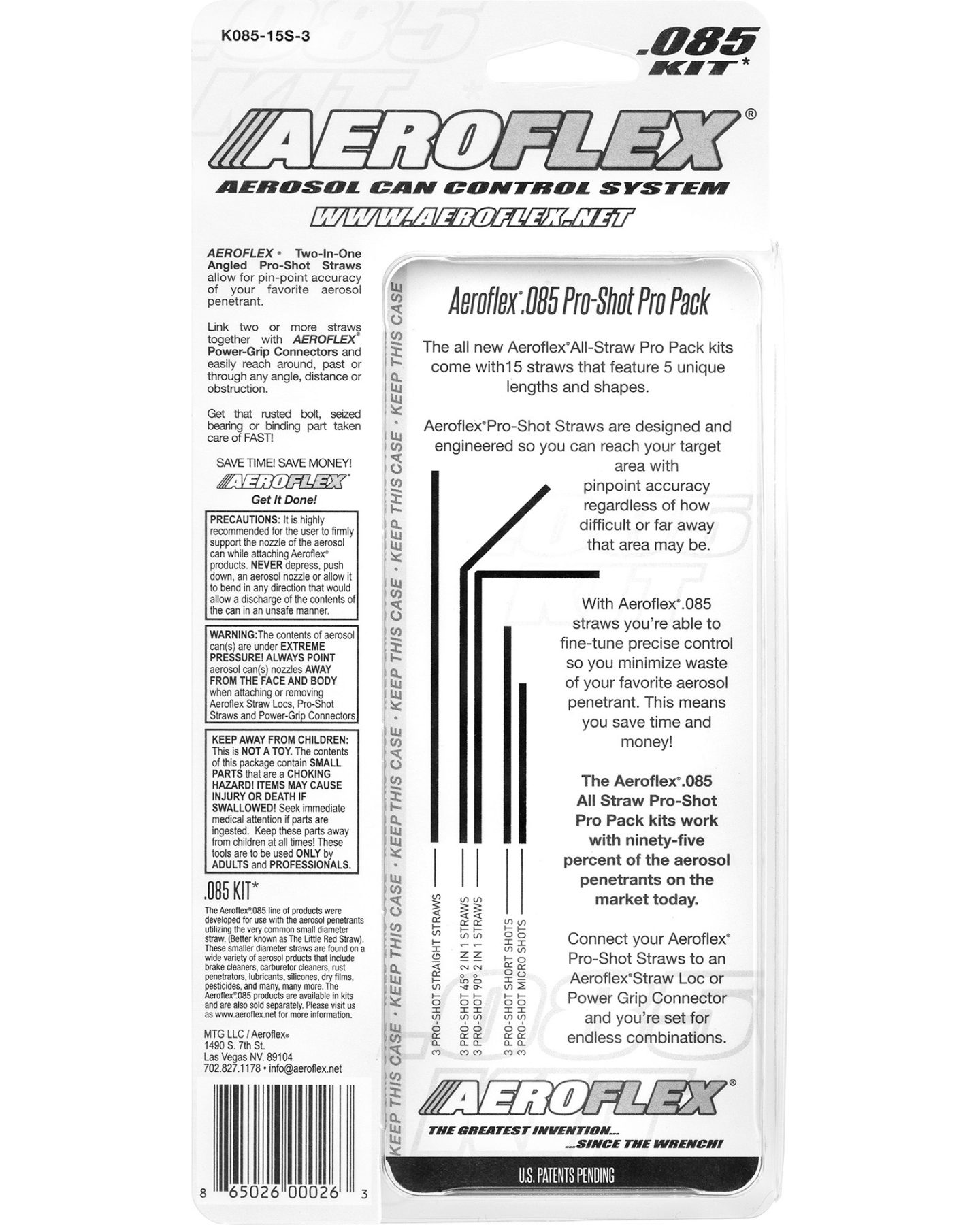 Aeroflex® .085 All Straw Pro Pack - Aeroflex